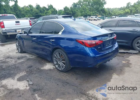 2020 Infiniti Q50 Red Sport 400 Awd из США, поврежденный, VIN JN1FV7AR2LM660445
